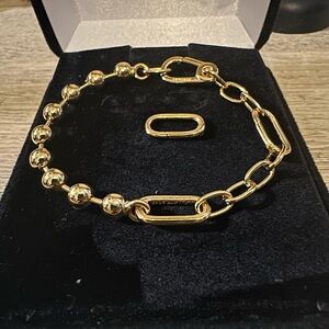 Elegant Gold-Tone Me Bracelet